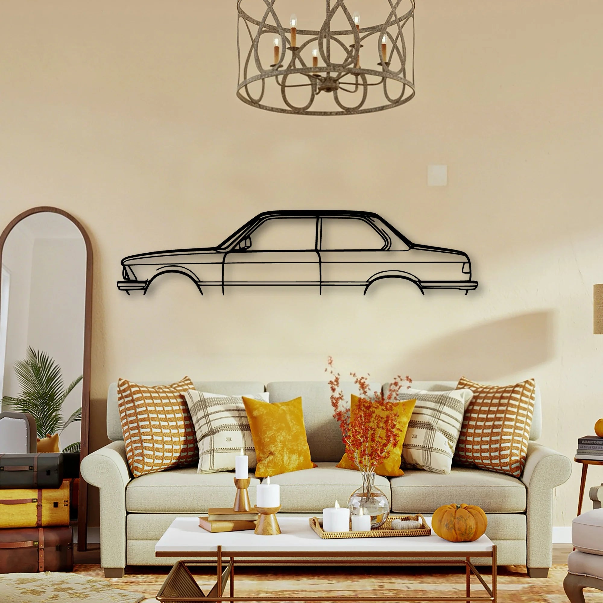 E21 1983 Classic Silhouette Metal Wall Art - Tinvibe