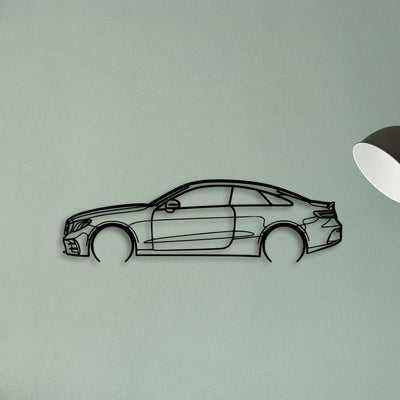 E53 AMG Coupe 2 Classic Silhouette Metal Wall Art - Tinvibe
