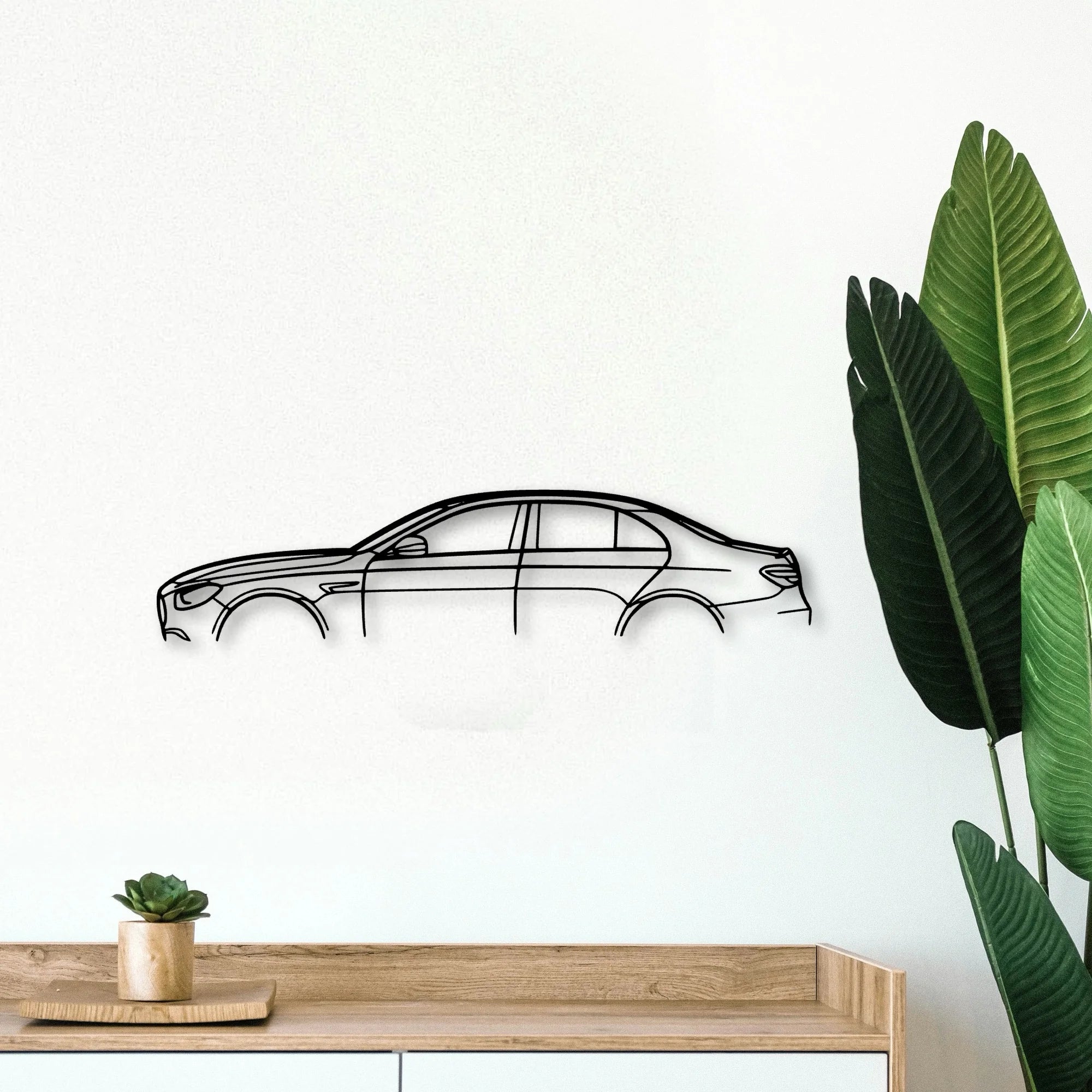 E63S 2022 Classic Silhouette Metal Wall Art - Tinvibe