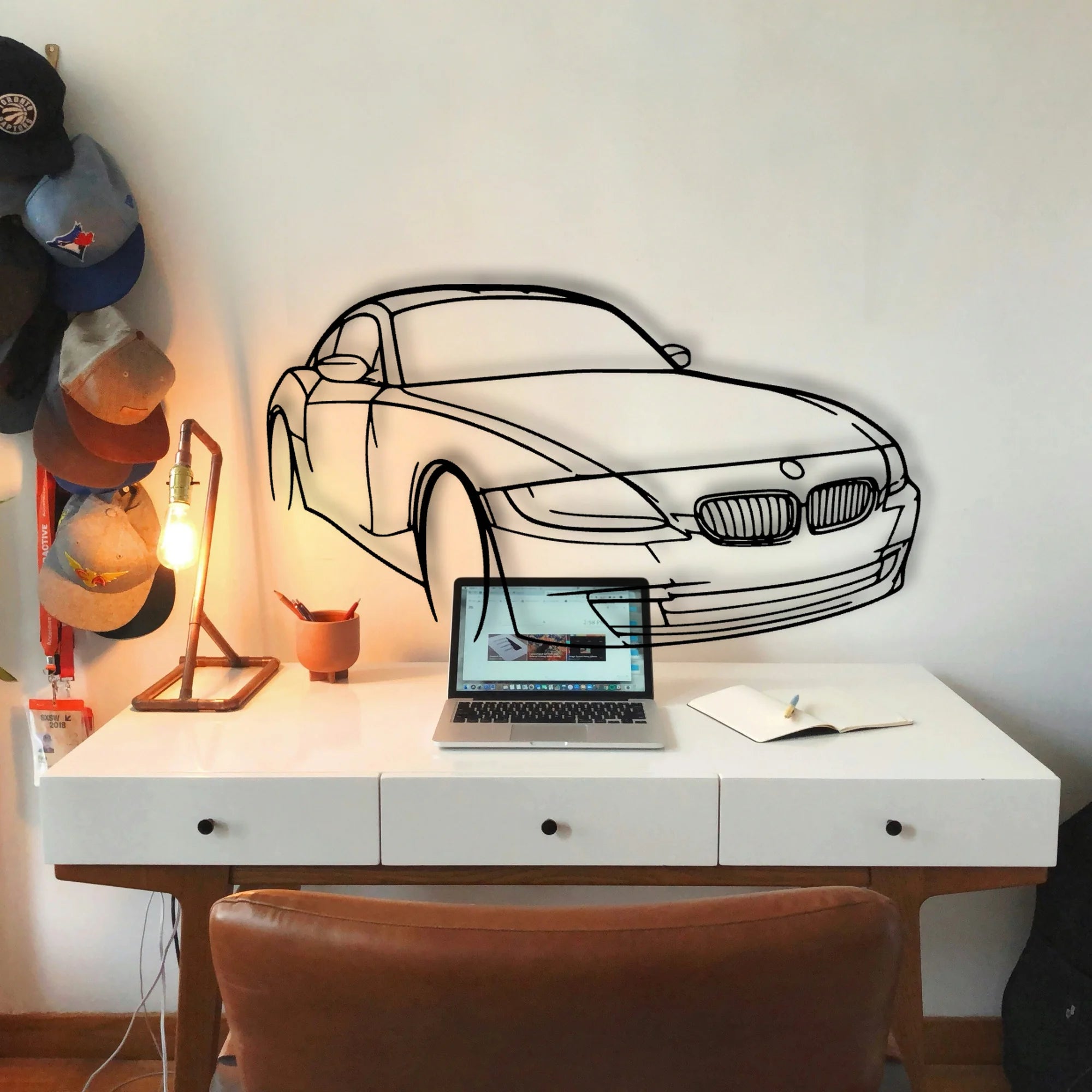 E86 Z4 Angle Classic Silhouette Metal Wall Art - Tinvibe