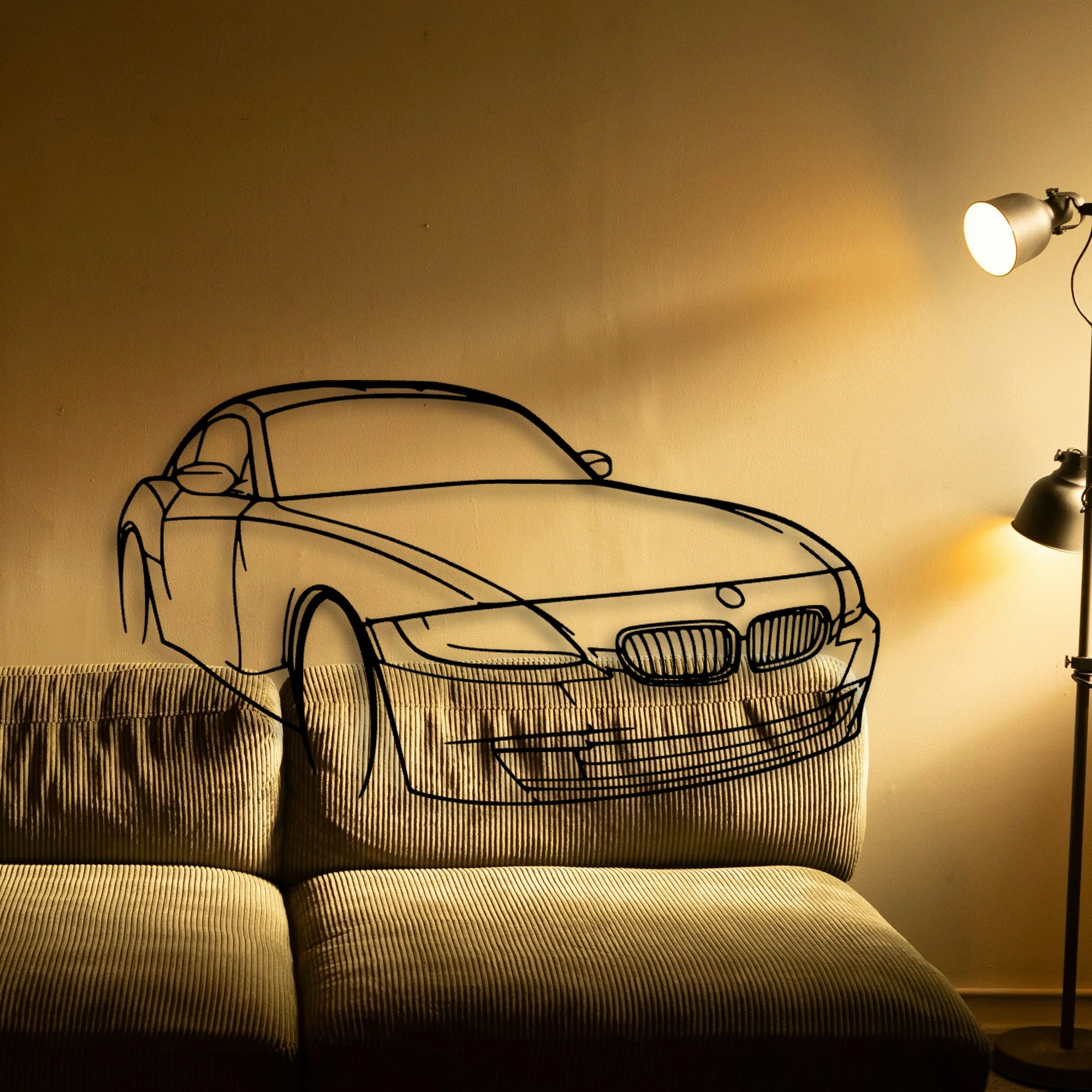 E86 Z4 Angle Classic Silhouette Metal Wall Art - Tinvibe