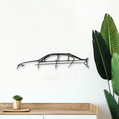 E90 2007 Classic Silhouette Metal Wall Art - Tinvibe