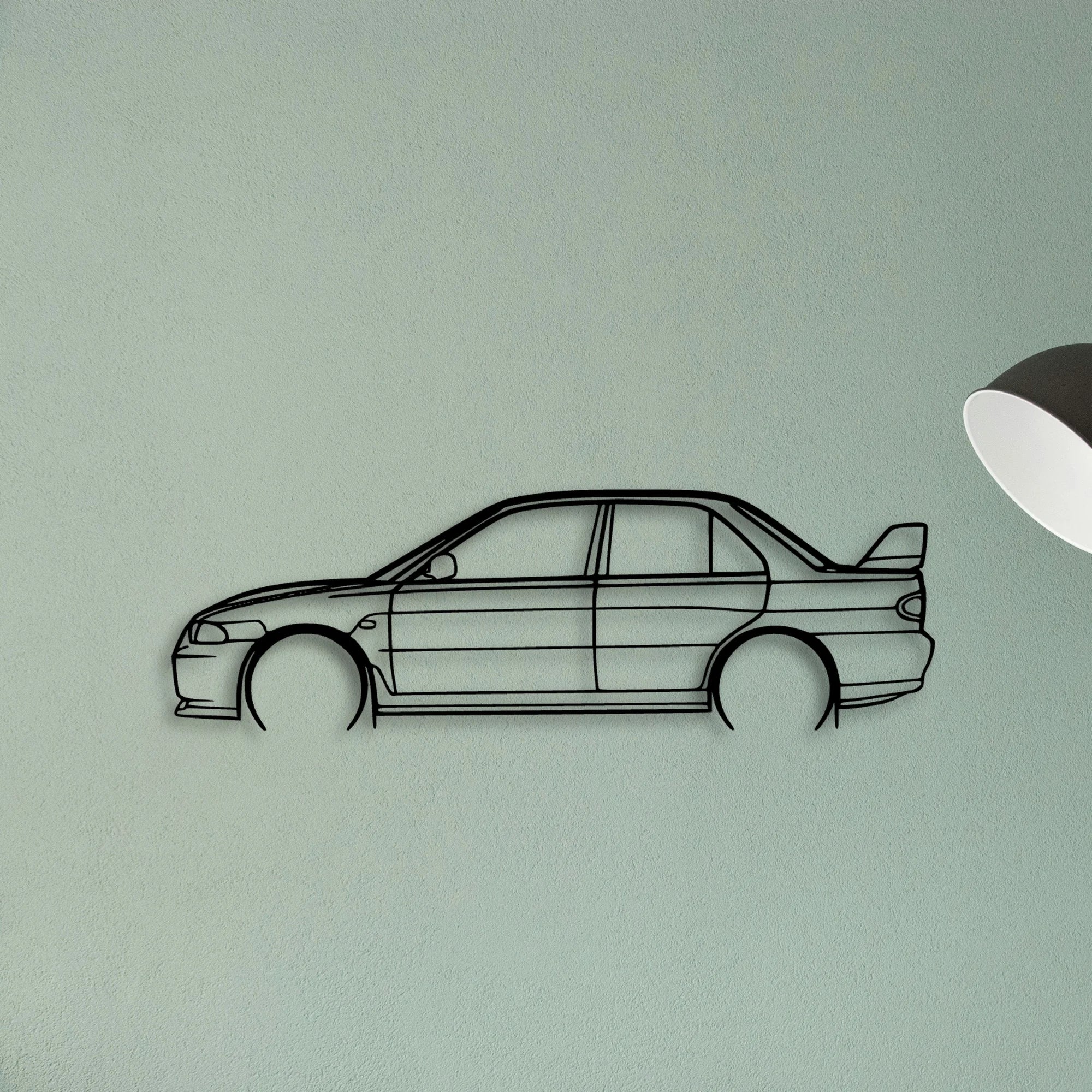 EVO 3 Classic Silhouette Metal Wall Art - Tinvibe