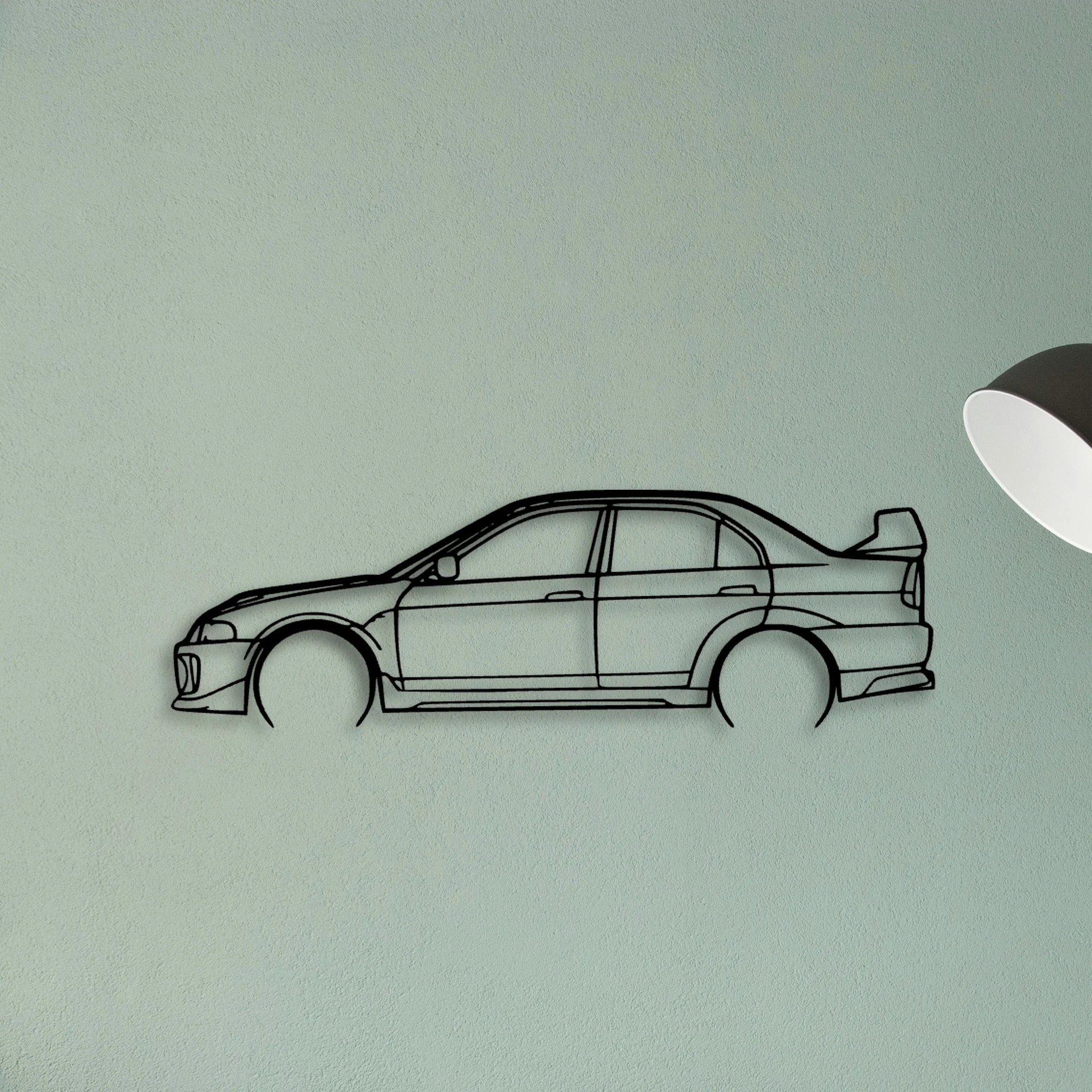 EVO V Classic Silhouette Metal Wall Art - Tinvibe