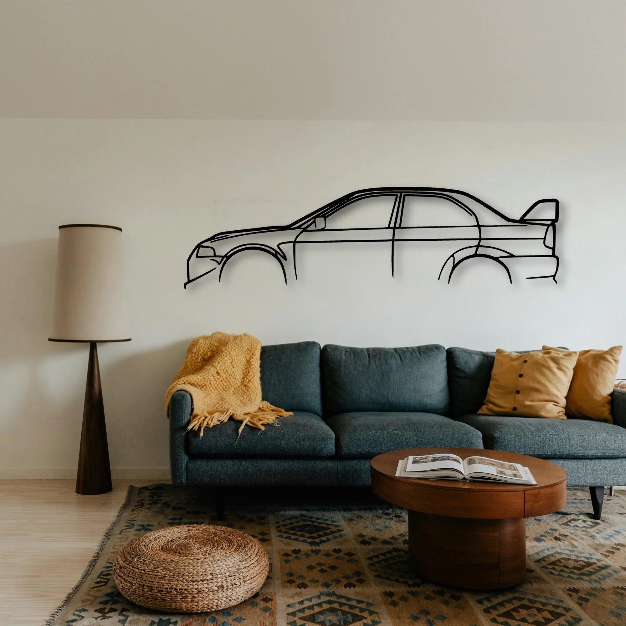 EVO VI Classic Silhouette Metal Wall Art - Tinvibe
