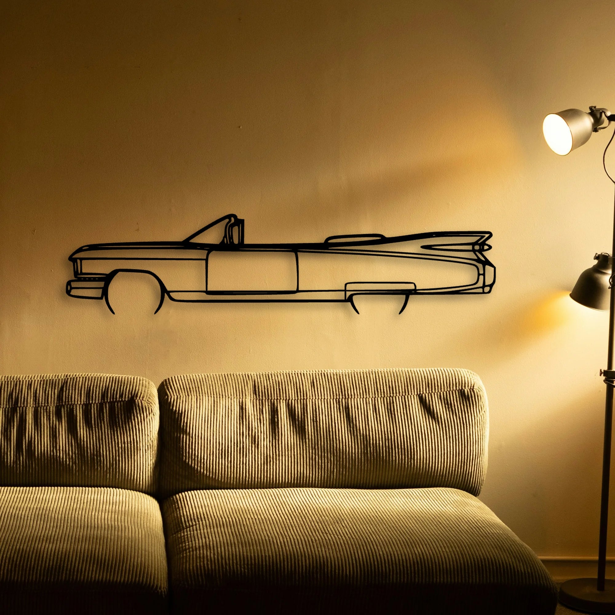 Eldo Biarritz 1959 Classic Silhouette Metal Wall Art - Tinvibe