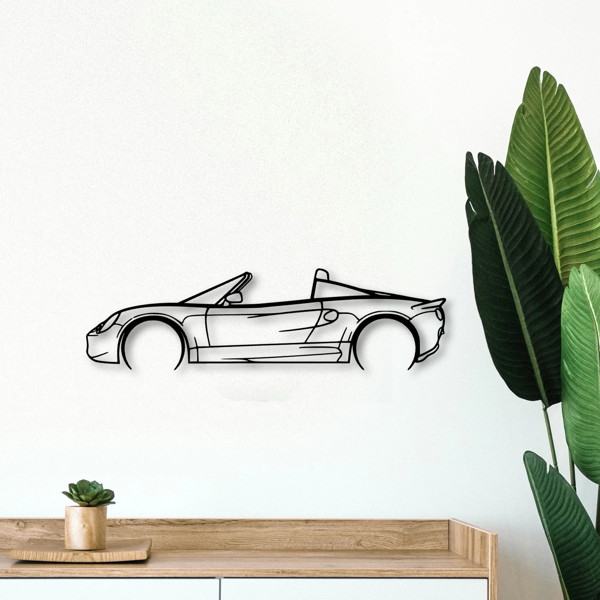 Elise S1 1999 Classic Silhouette Metal Wall Art - Tinvibe