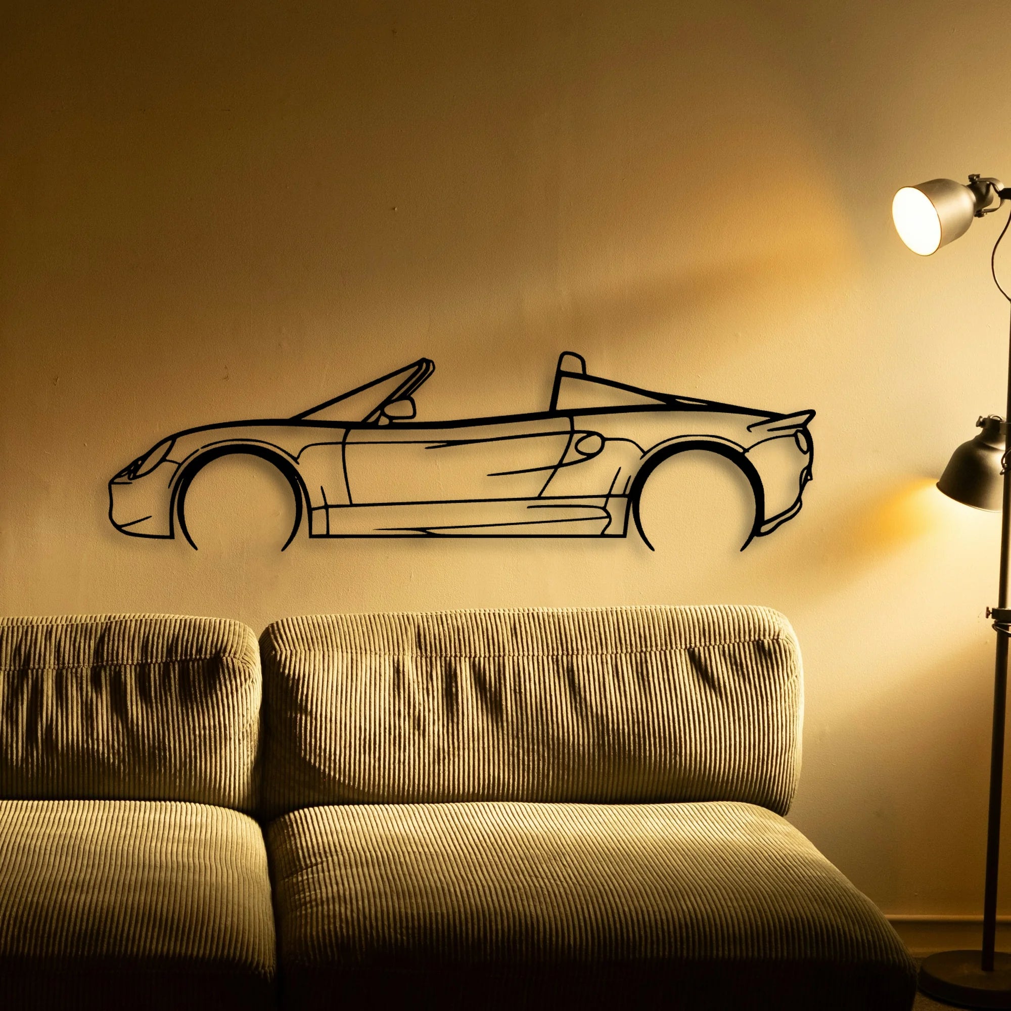 Elise S1 1999 Classic Silhouette Metal Wall Art - Tinvibe