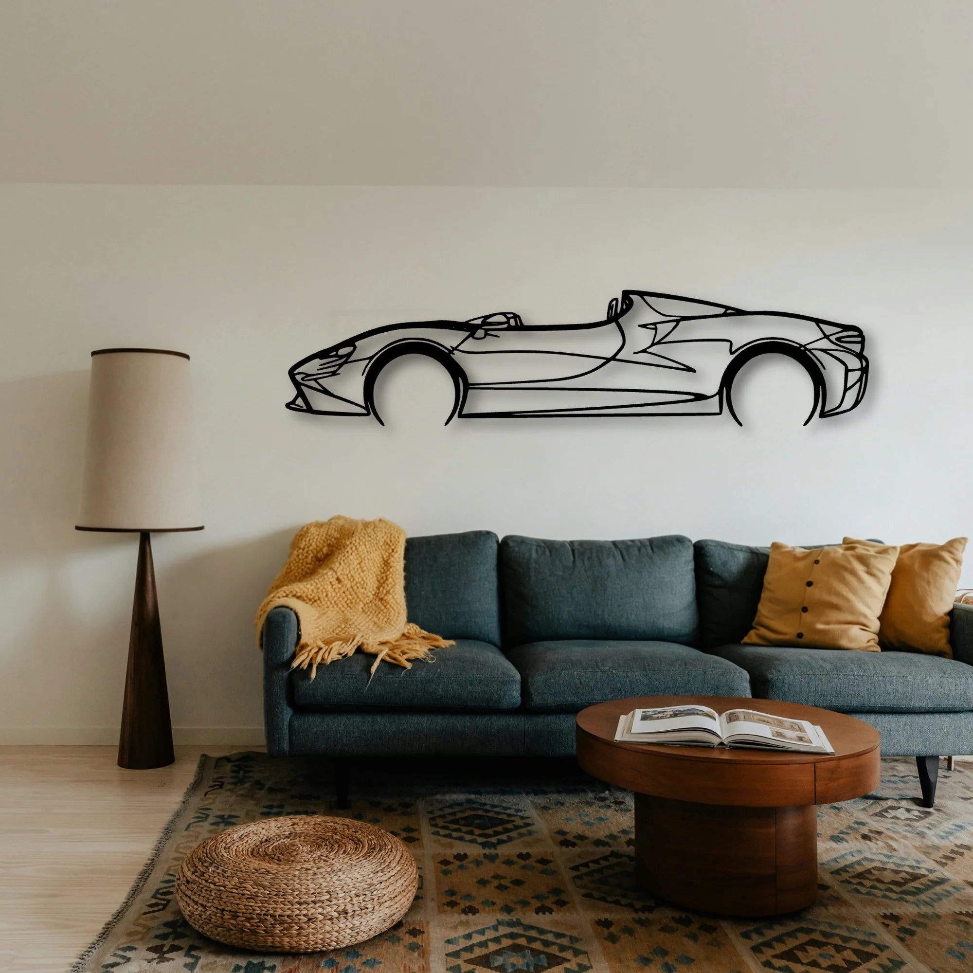 Elva 2022 Classic Silhouette Metal Wall Art - Tinvibe