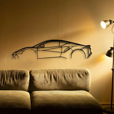 Emira 2 Classic Silhouette Metal Wall Art - Tinvibe