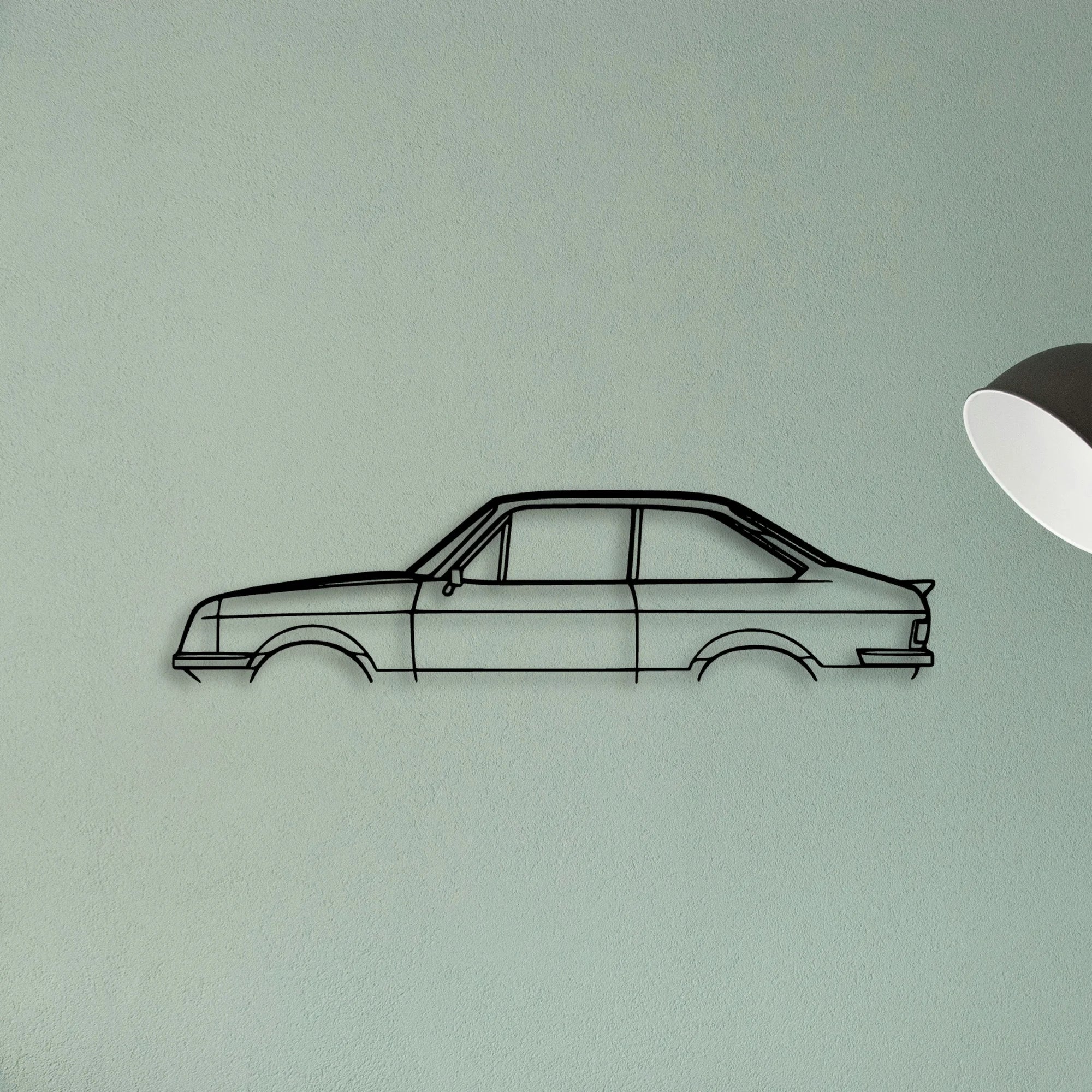 Escort MK2 RS1800 Classic Silhouette Metal Wall Art - Tinvibe