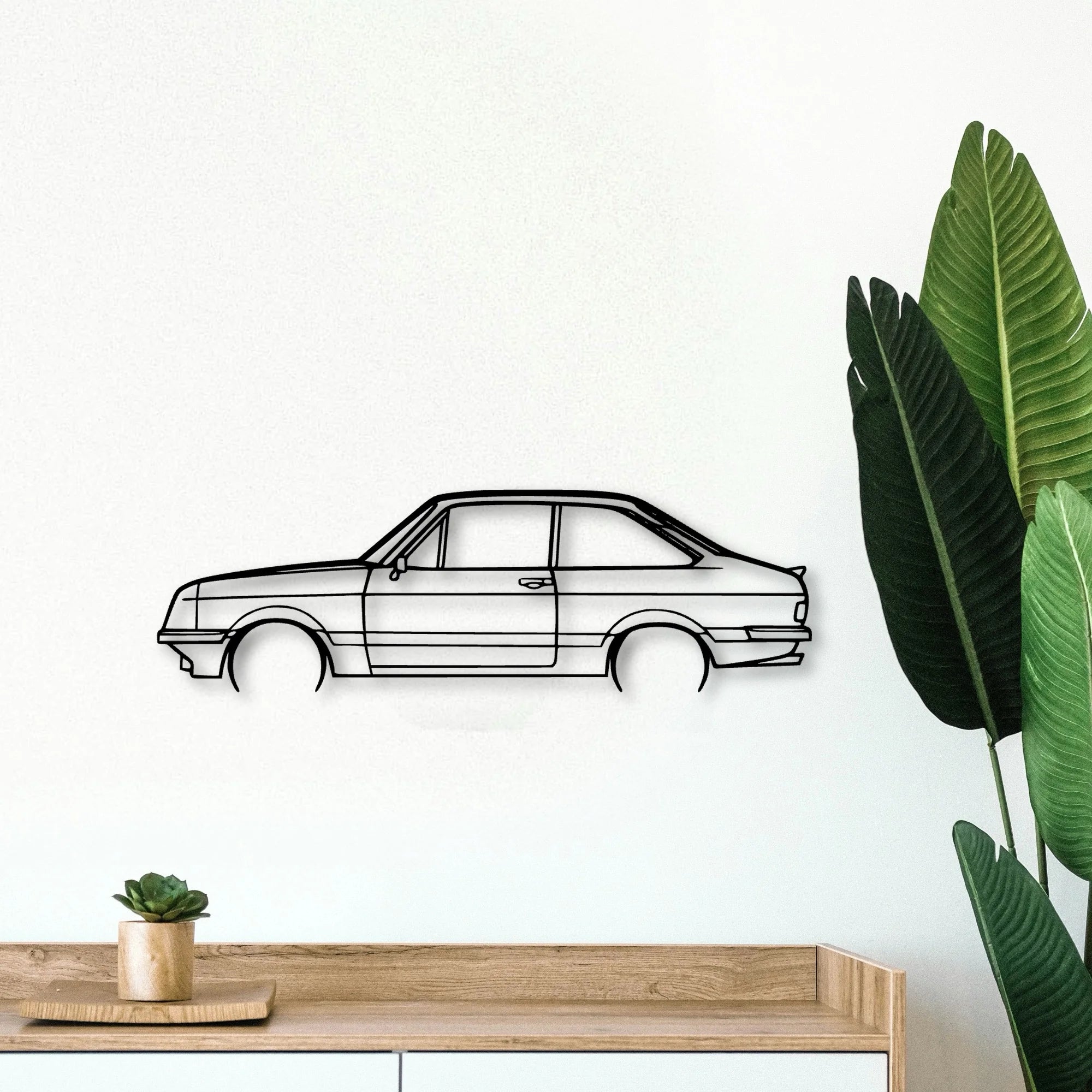 Escort MK2 RS2000 Classic Silhouette Metal Wall Art - Tinvibe
