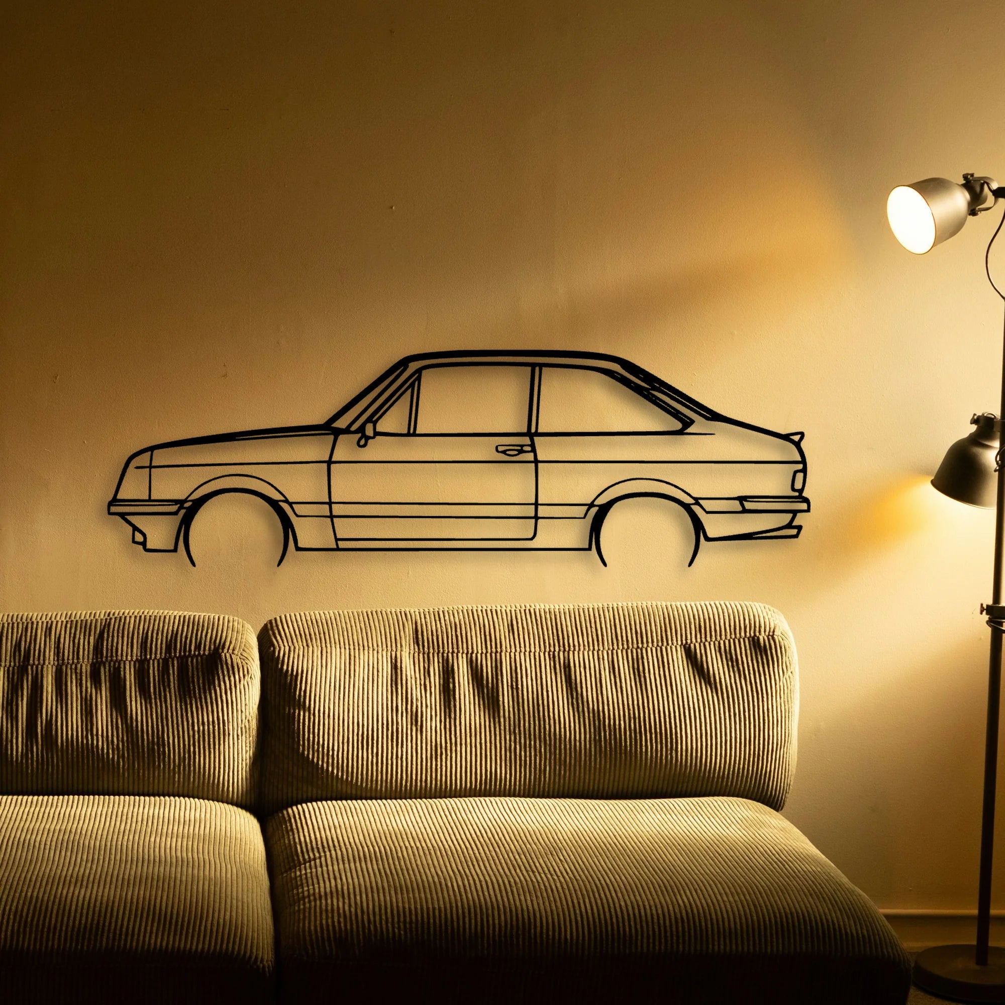 Escort MK2 RS2000 Classic Silhouette Metal Wall Art - Tinvibe