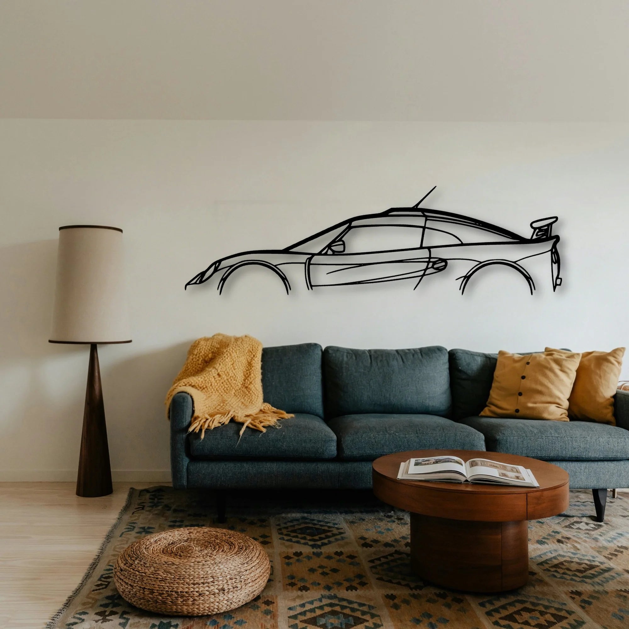 Exige S1 2000 Classic Silhouette Metal Wall Art - Tinvibe