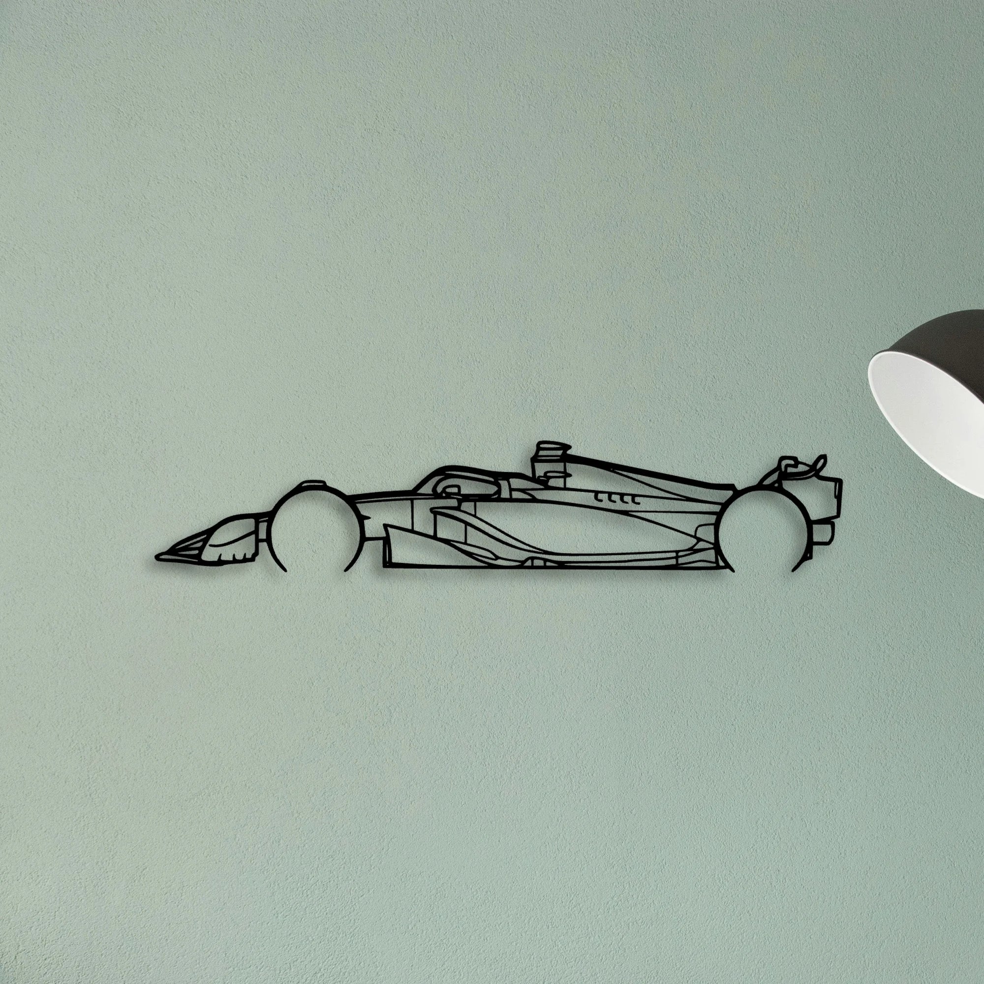 F1 2024 SF 24 Classic Silhouette Metal Wall Art - Tinvibe