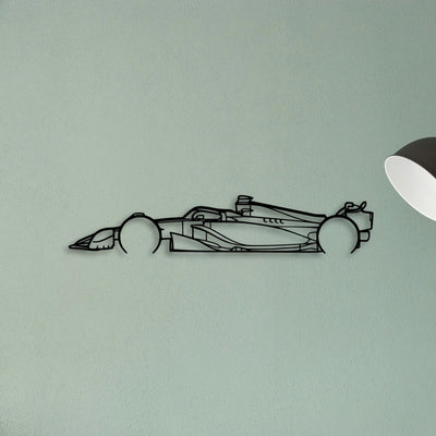 F1 2024 SF 24 Classic Silhouette Metal Wall Art - Tinvibe