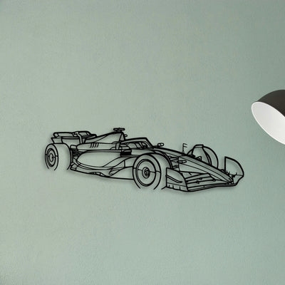 F1 2024 SF 24 Angle Classic Silhouette Metal Wall Art - Tinvibe