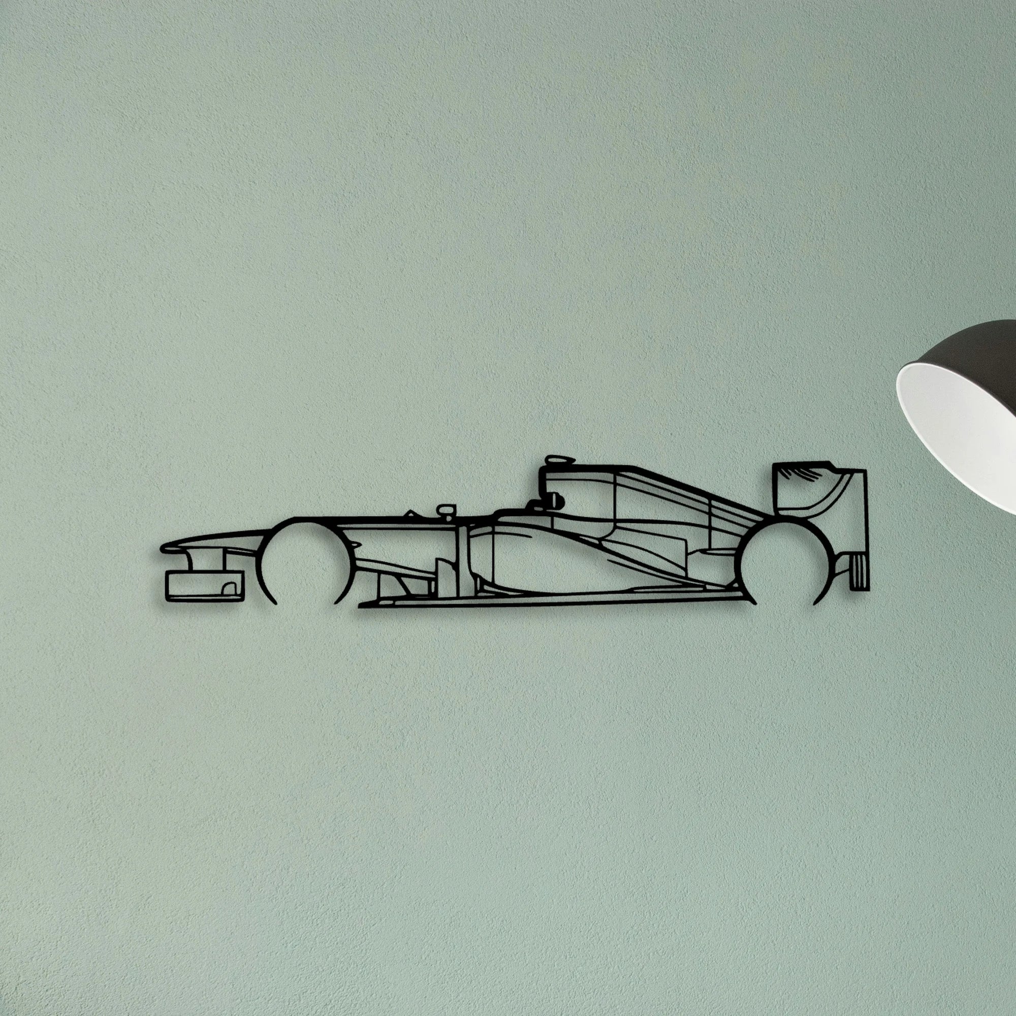 F1 RB8 2012 Classic Silhouette Metal Wall Art - Tinvibe