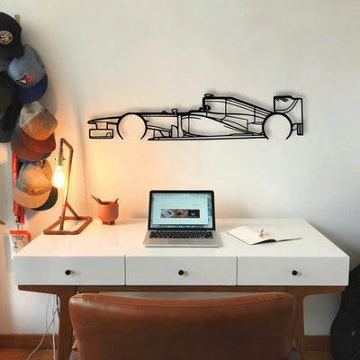 F1 RB8 2012 Classic Silhouette Metal Wall Art - Tinvibe