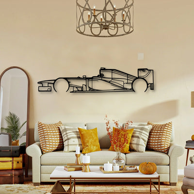 F1 RB8 2012 Classic Silhouette Metal Wall Art - Tinvibe