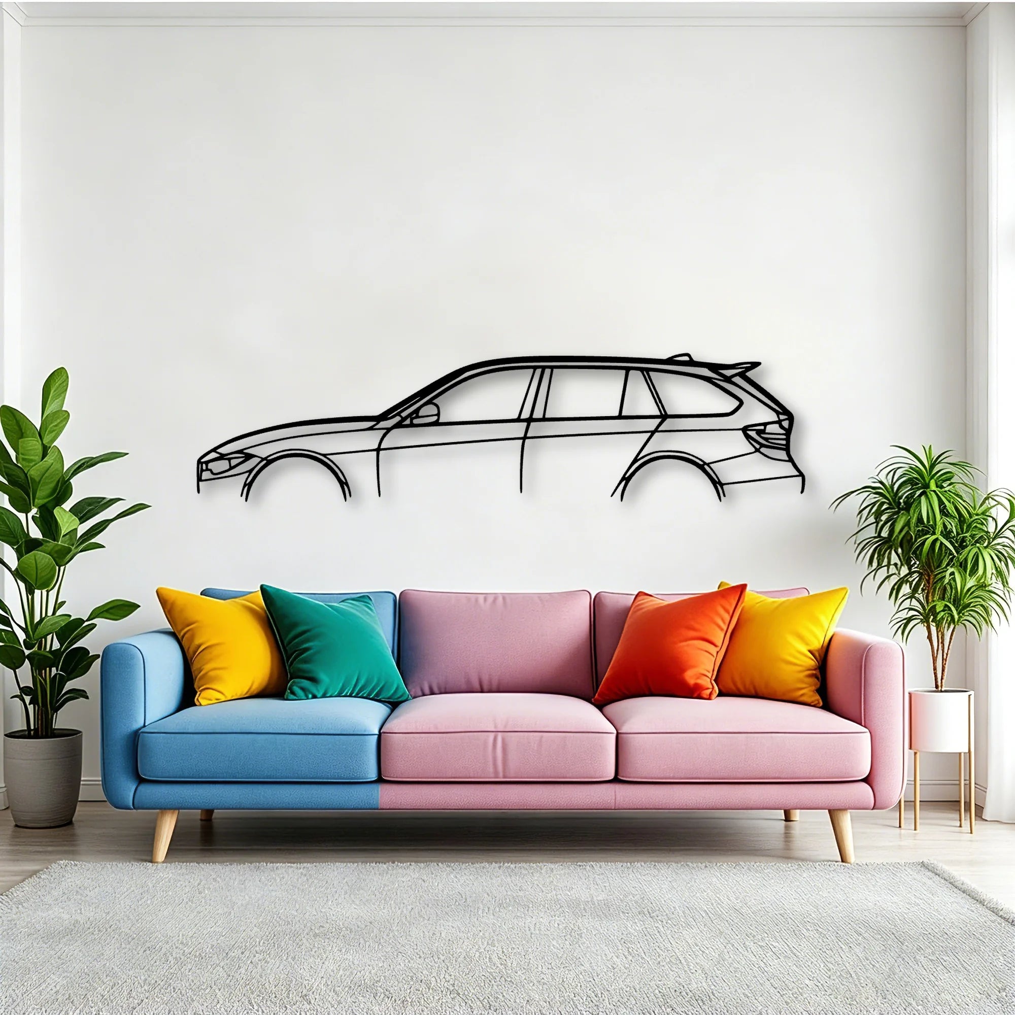 F31 2015 Classic Silhouette Metal Wall Art - Tinvibe