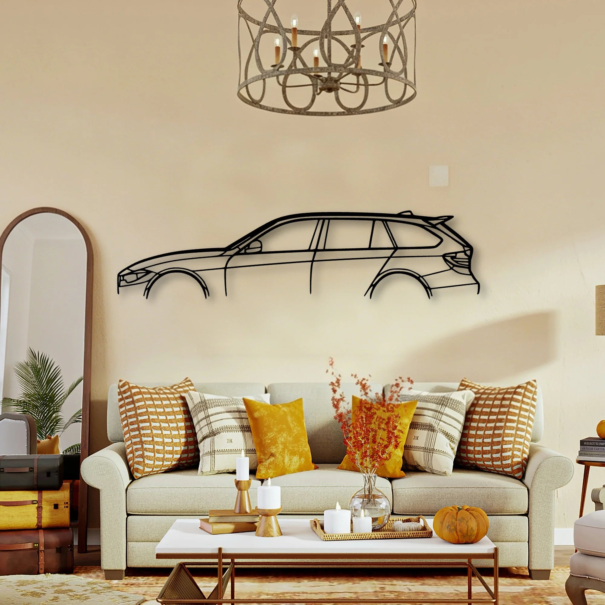 F31 2015 Classic Silhouette Metal Wall Art - Tinvibe