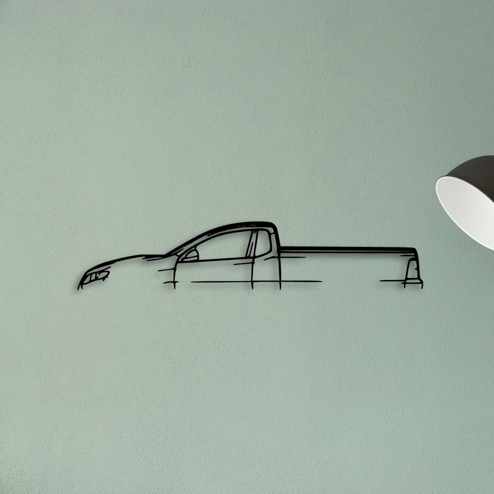 F6 Falcon UTE Classic Silhouette Metal Wall Art - Tinvibe