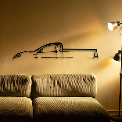 F6 Falcon UTE Classic Silhouette Metal Wall Art - Tinvibe