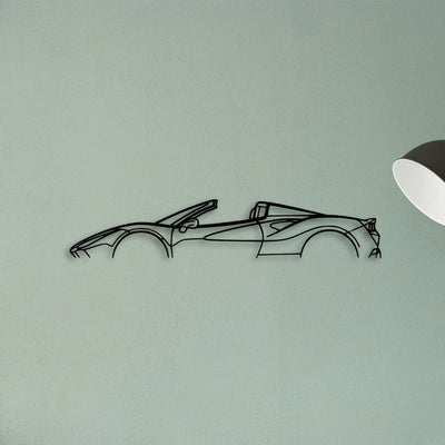 F8 Spider Classic Silhouette Metal Wall Art - Tinvibe
