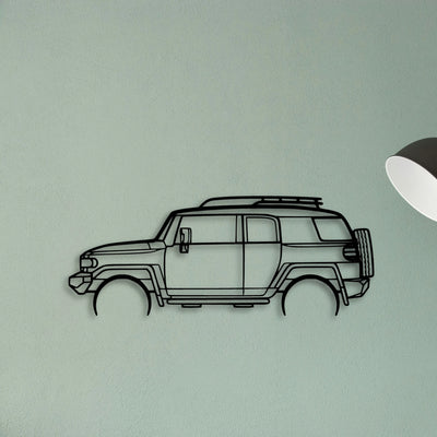 FJ Cruiser 2008 Classic Silhouette Metal Wall Art - Tinvibe
