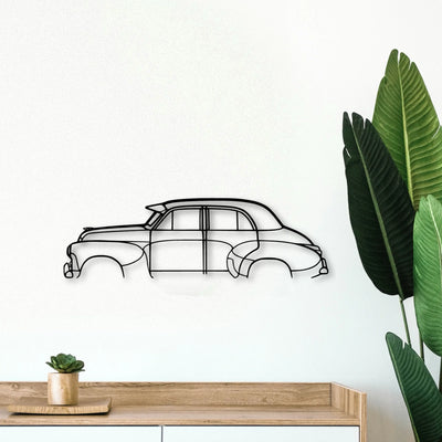 FJ Sedan 1956 Classic Silhouette Metal Wall Art - Tinvibe