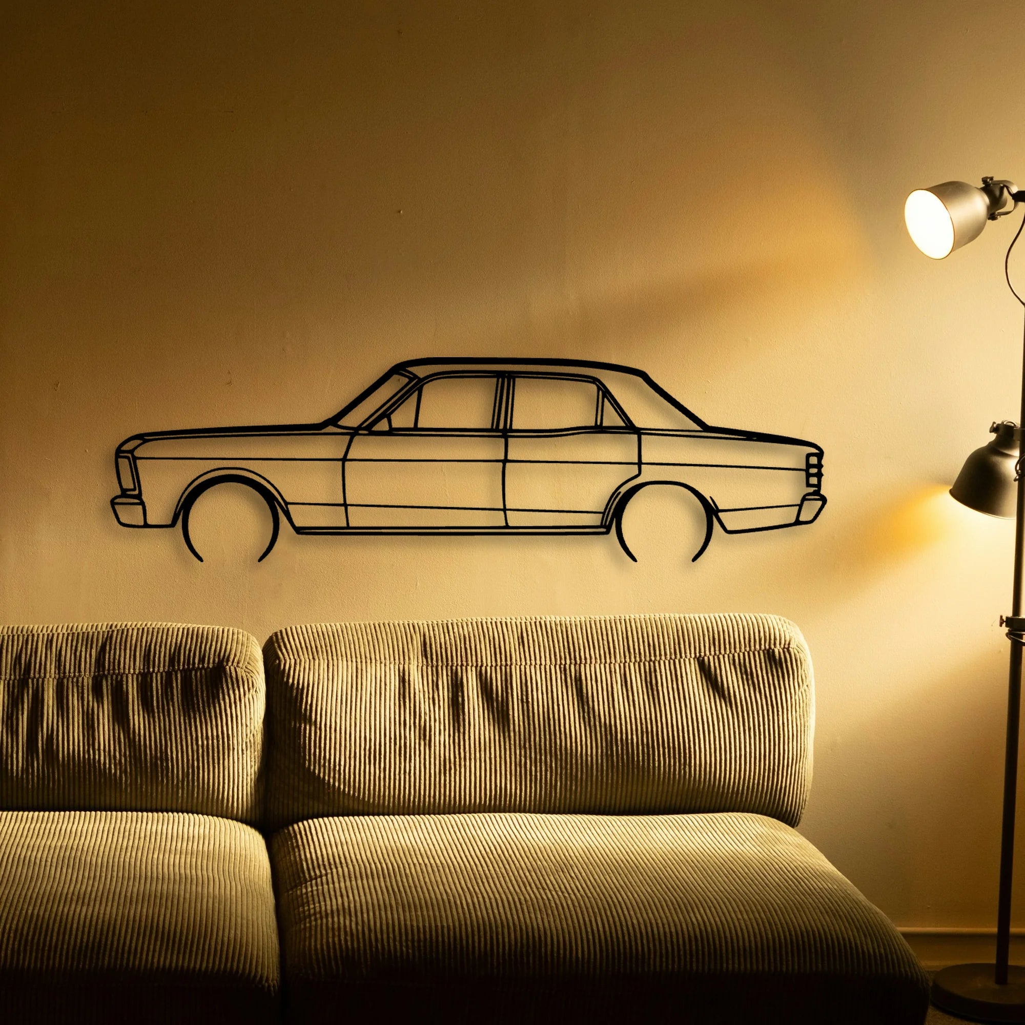 Fairmont XY GS 2 Classic Silhouette Metal Wall Art - Tinvibe