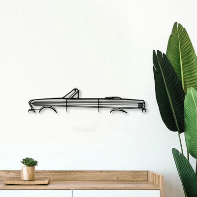 Falcon 1964 Classic Silhouette Metal Wall Art - Tinvibe