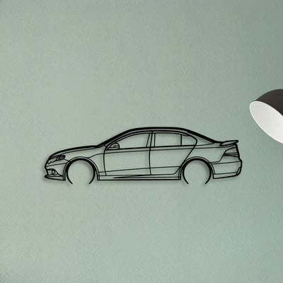 Falcon XR6 Classic Silhouette Metal Wall Art - Tinvibe