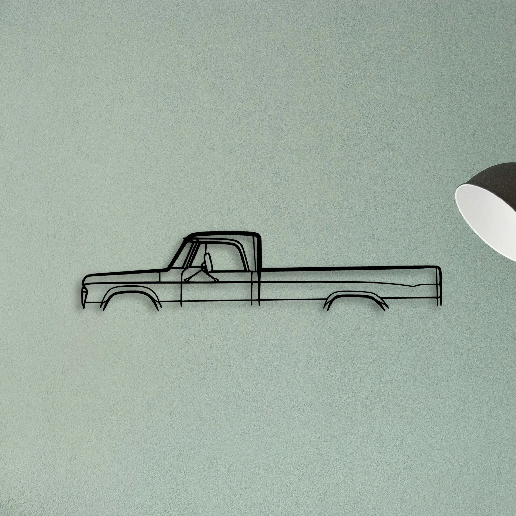 Fargo 1969 Classic Silhouette Metal Wall Art - Tinvibe