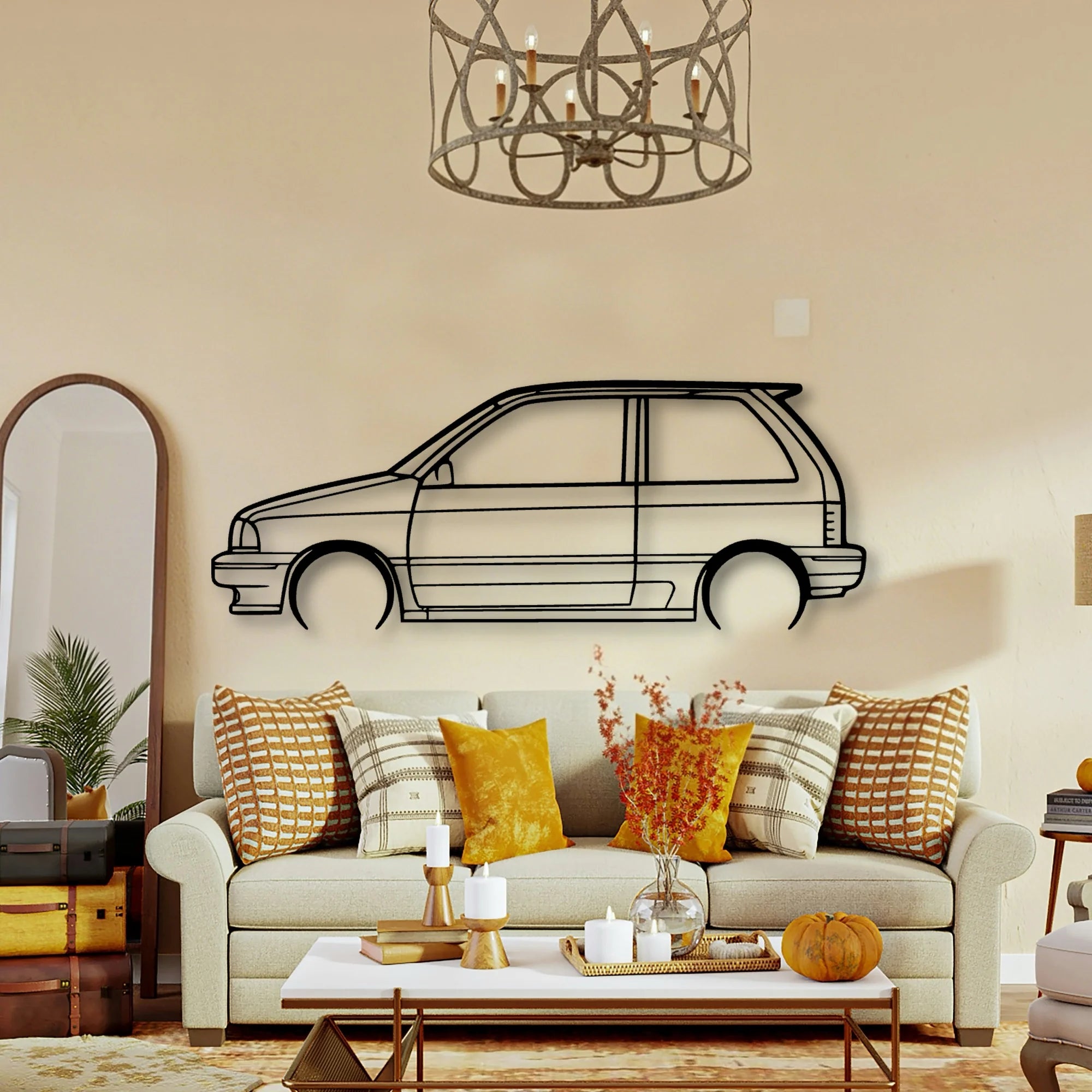 Festiva 1993 Classic Silhouette Metal Wall Art - Tinvibe