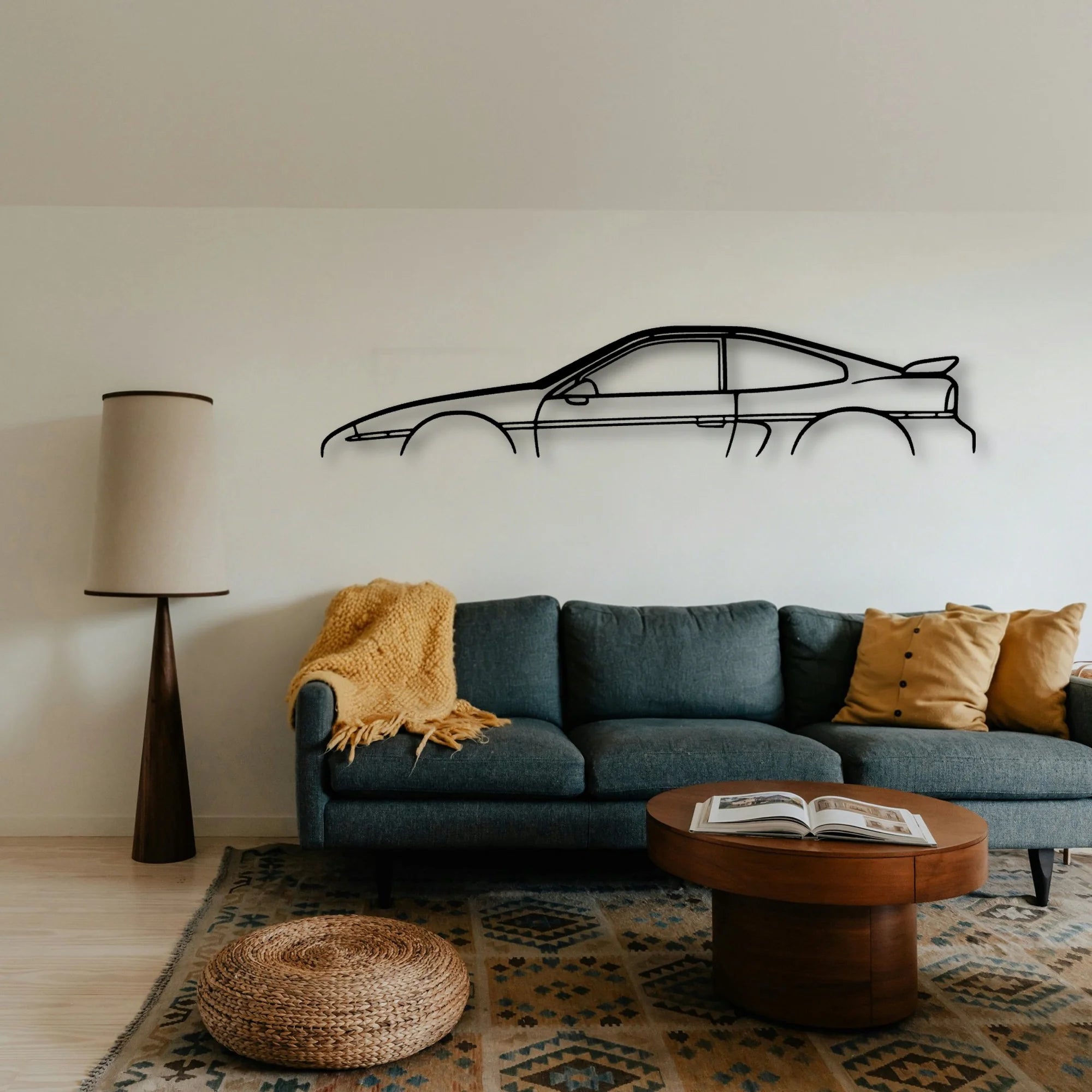 Fiero GT Classic Silhouette Metal Wall Art - Tinvibe
