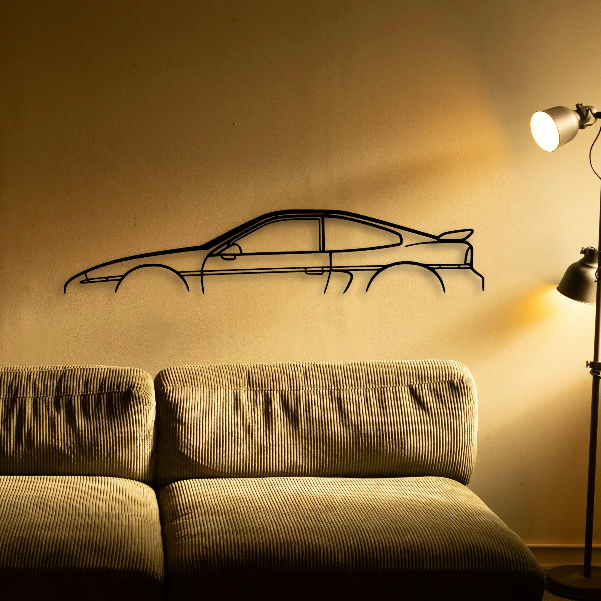 Fiero GT Classic Silhouette Metal Wall Art - Tinvibe