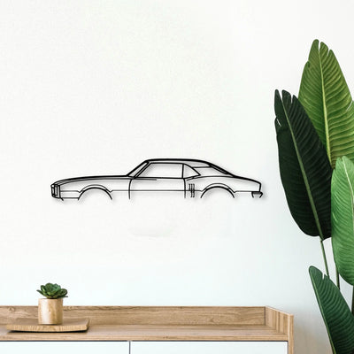 Firebird 1968 2 Classic Silhouette Metal Wall Art - Tinvibe