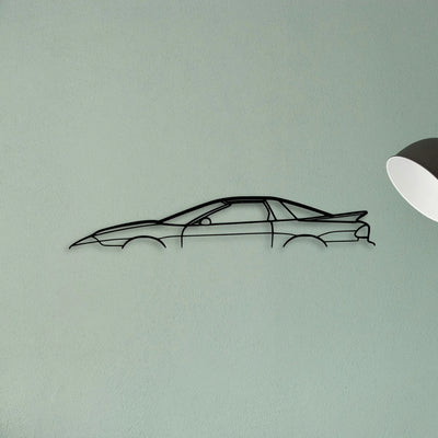 Firebird Trans AM 1997 Classic Silhouette Metal Wall Art - Tinvibe