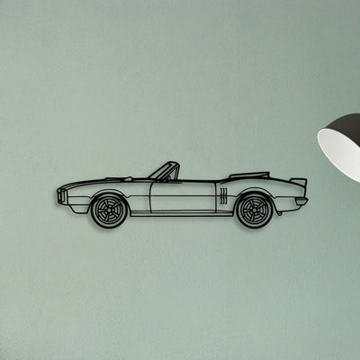 Firebird Convertible Classic Silhouette Metal Wall Art - Tinvibe