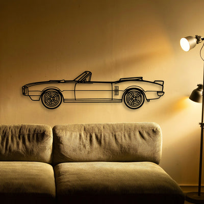 Firebird Convertible Classic Silhouette Metal Wall Art - Tinvibe