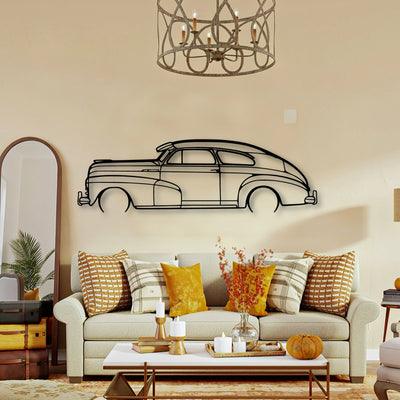 Fleetline 1947 Classic Silhouette Metal Wall Art - Tinvibe