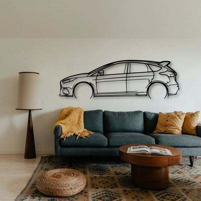 Focus RS 3 Classic Silhouette Metal Wall Art - Tinvibe