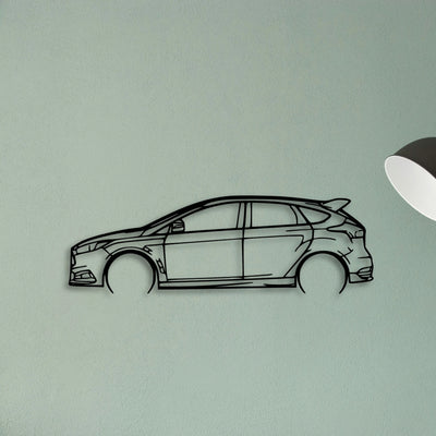 Focus ST 2016 Classic Silhouette Metal Wall Art - Tinvibe