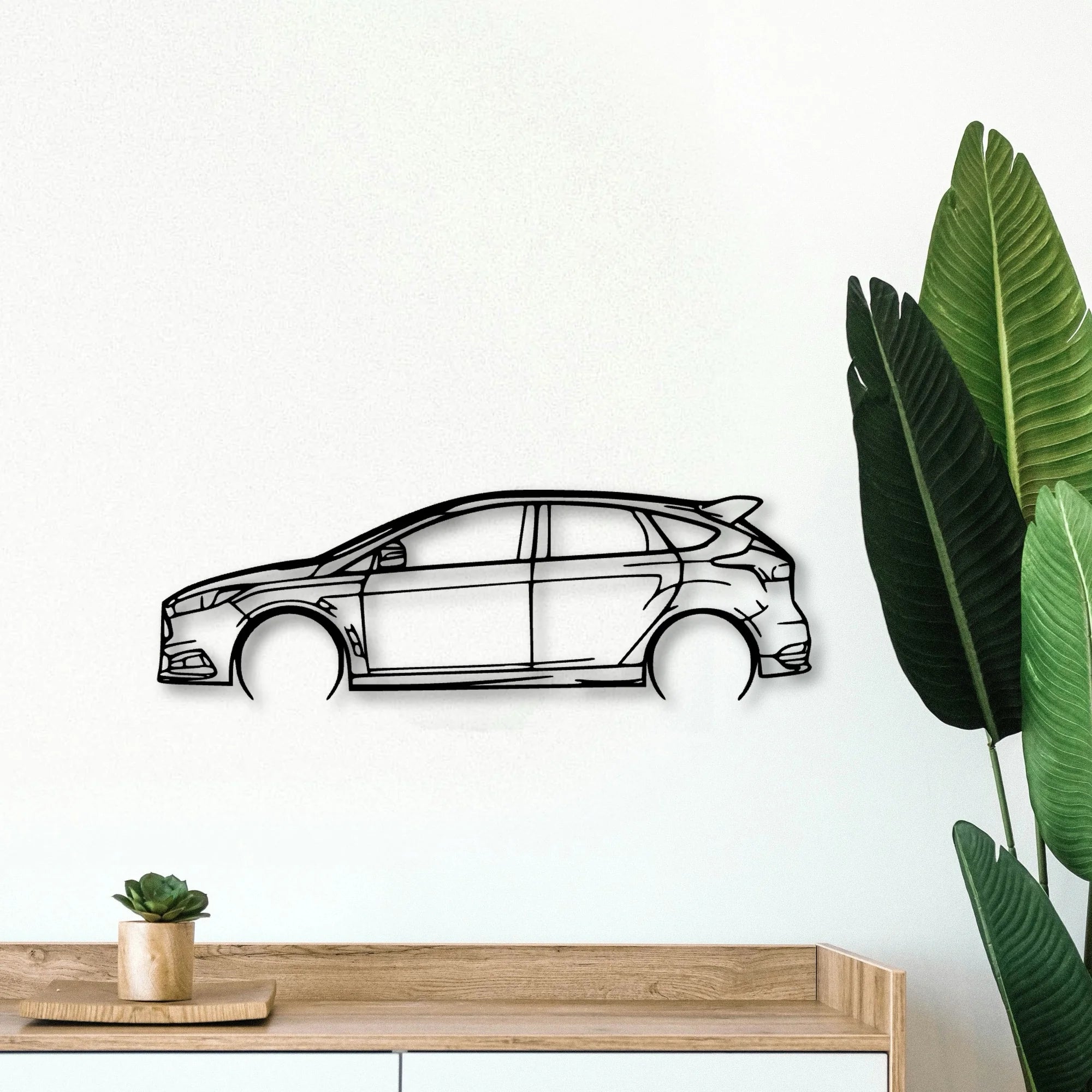 Focus ST 2016 Classic Silhouette Metal Wall Art - Tinvibe