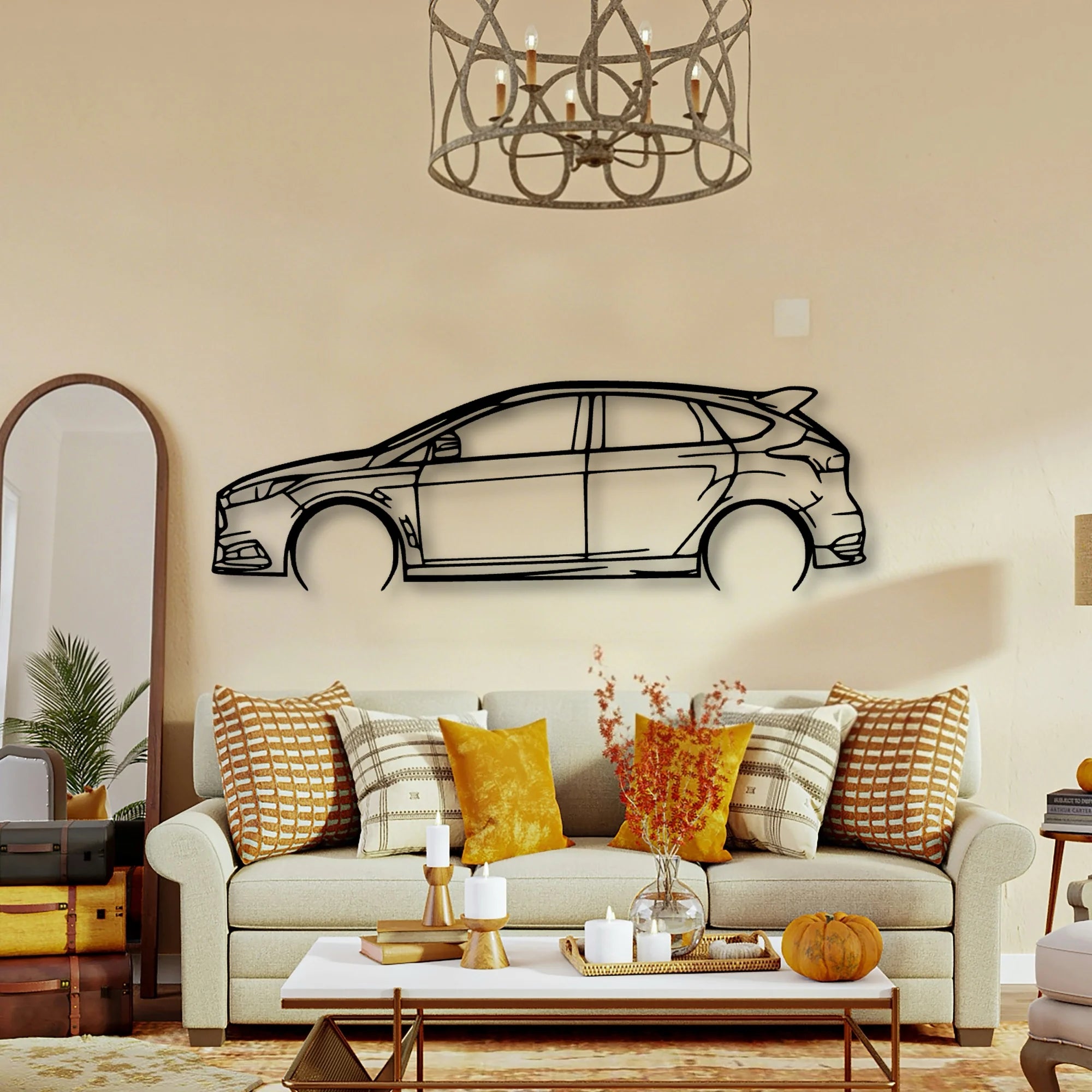 Focus ST 2016 Classic Silhouette Metal Wall Art - Tinvibe