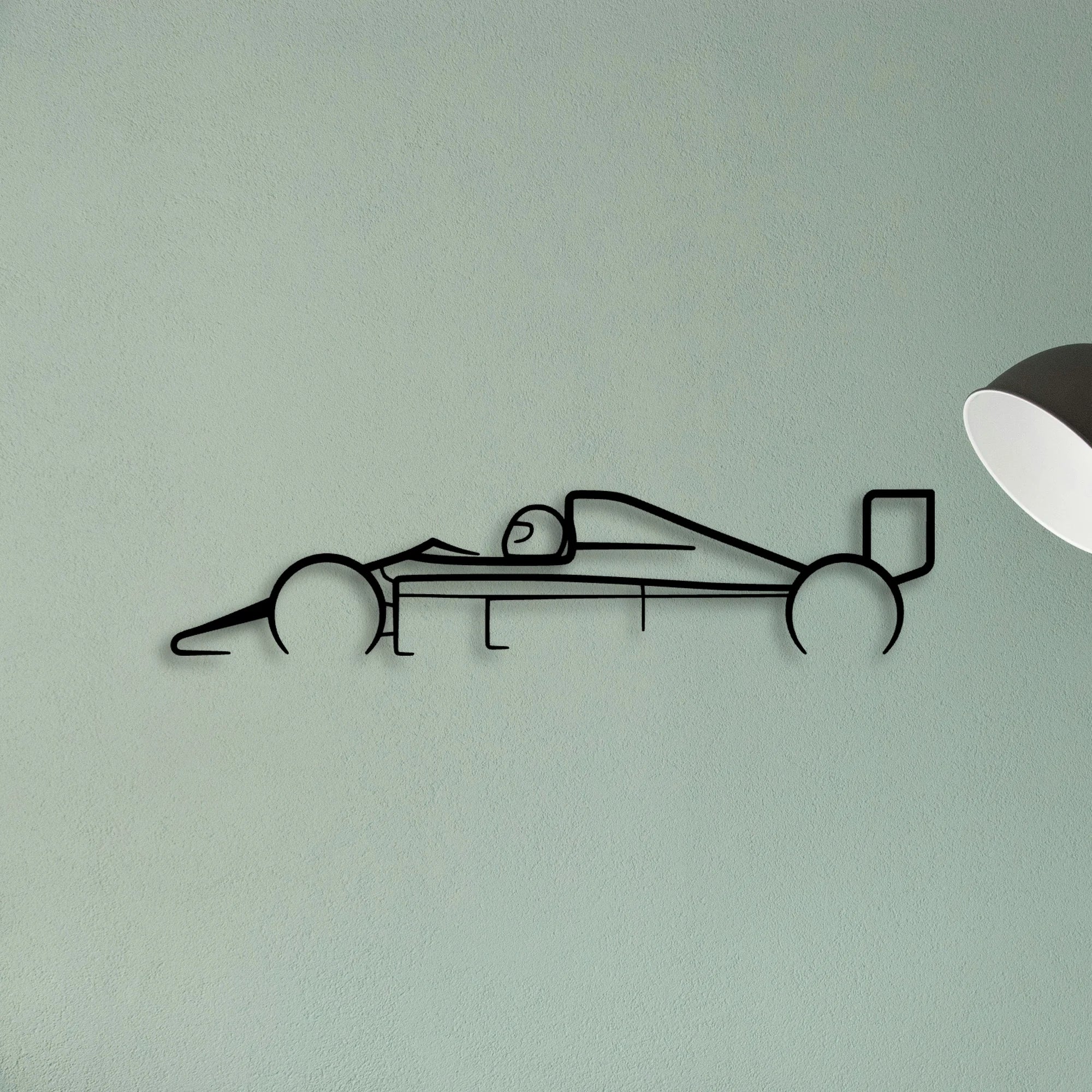 Formula 1 1988 Classic Silhouette Metal Wall Art - Tinvibe