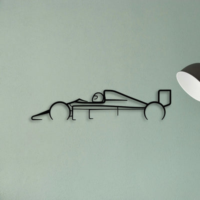 Formula 1 1988 Classic Silhouette Metal Wall Art - Tinvibe