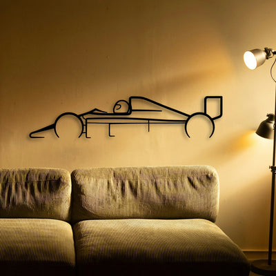 Formula 1 1988 Classic Silhouette Metal Wall Art - Tinvibe